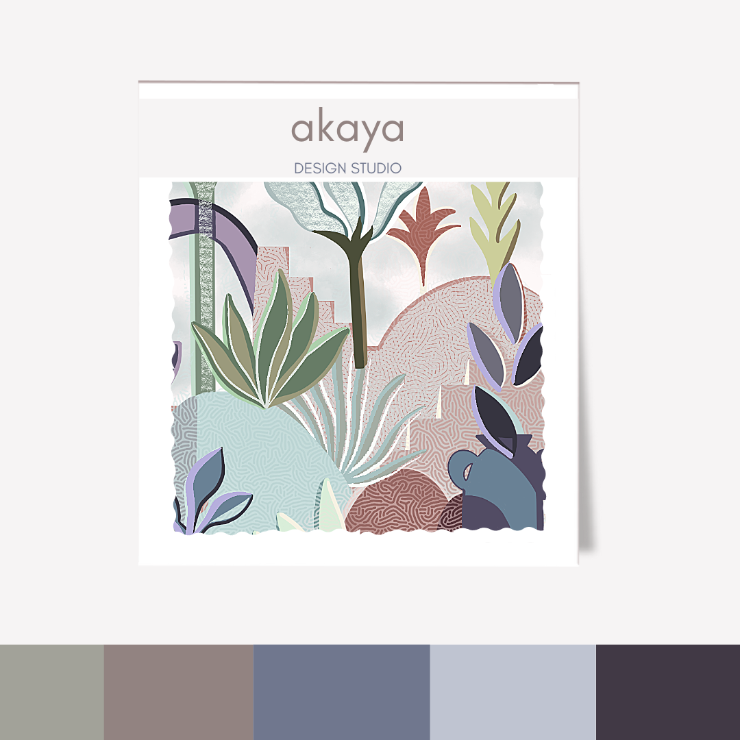 Akaya wallpaper colour template 